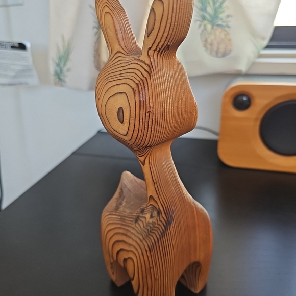 Vintage Tiki Deer Fig MCM Witco Style Lounge Art Decor Danish Modern Accent 9” - Picture 13 of 15